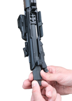 Chamber Scraper Tool rotating to clean the AR-15 star chamber