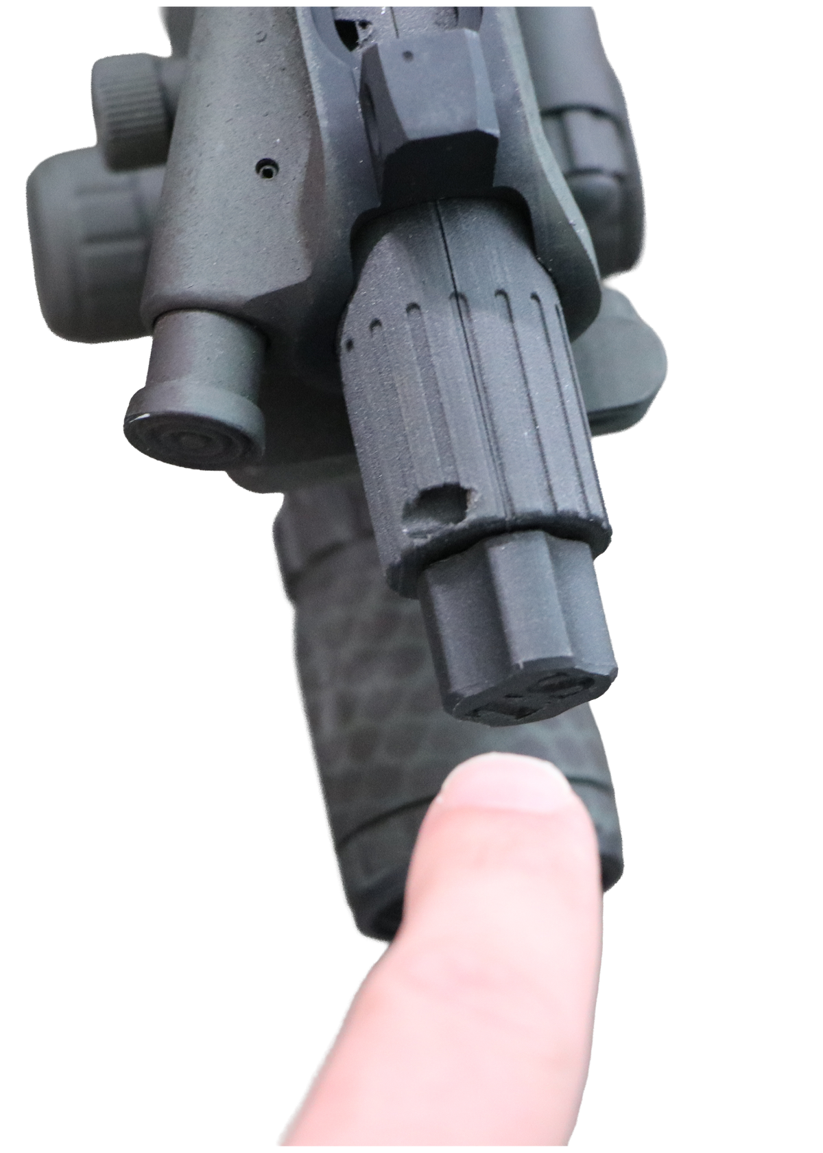 Chamber Scraper Tool handle rotating to expand the scraper teeth