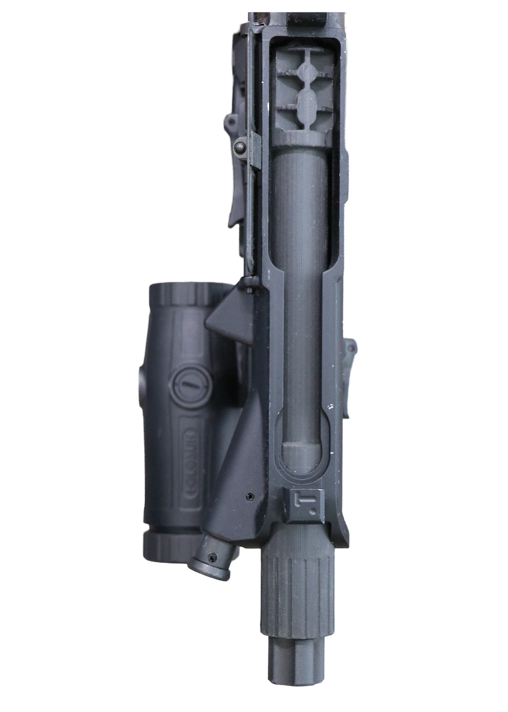 Chamber Scraper Tool inserted into an AR-15 upper receiver